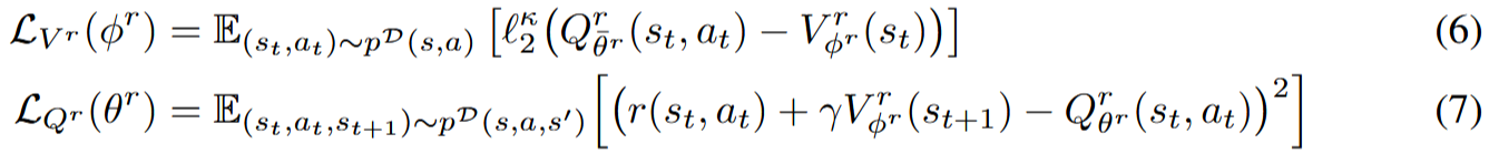 Task-value objective (IQL head)